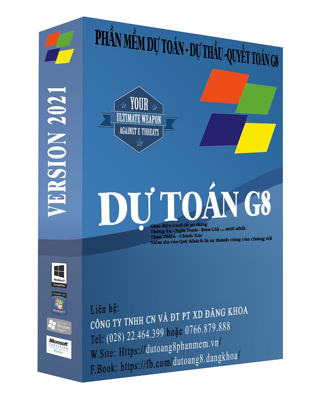 Bộ cài Dự toán G8 Amateur, Beginner và Proffesional phiên bản 2024